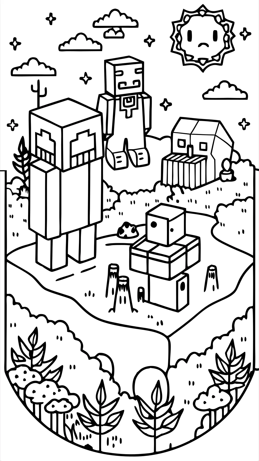 coloriage minecraft imprimables